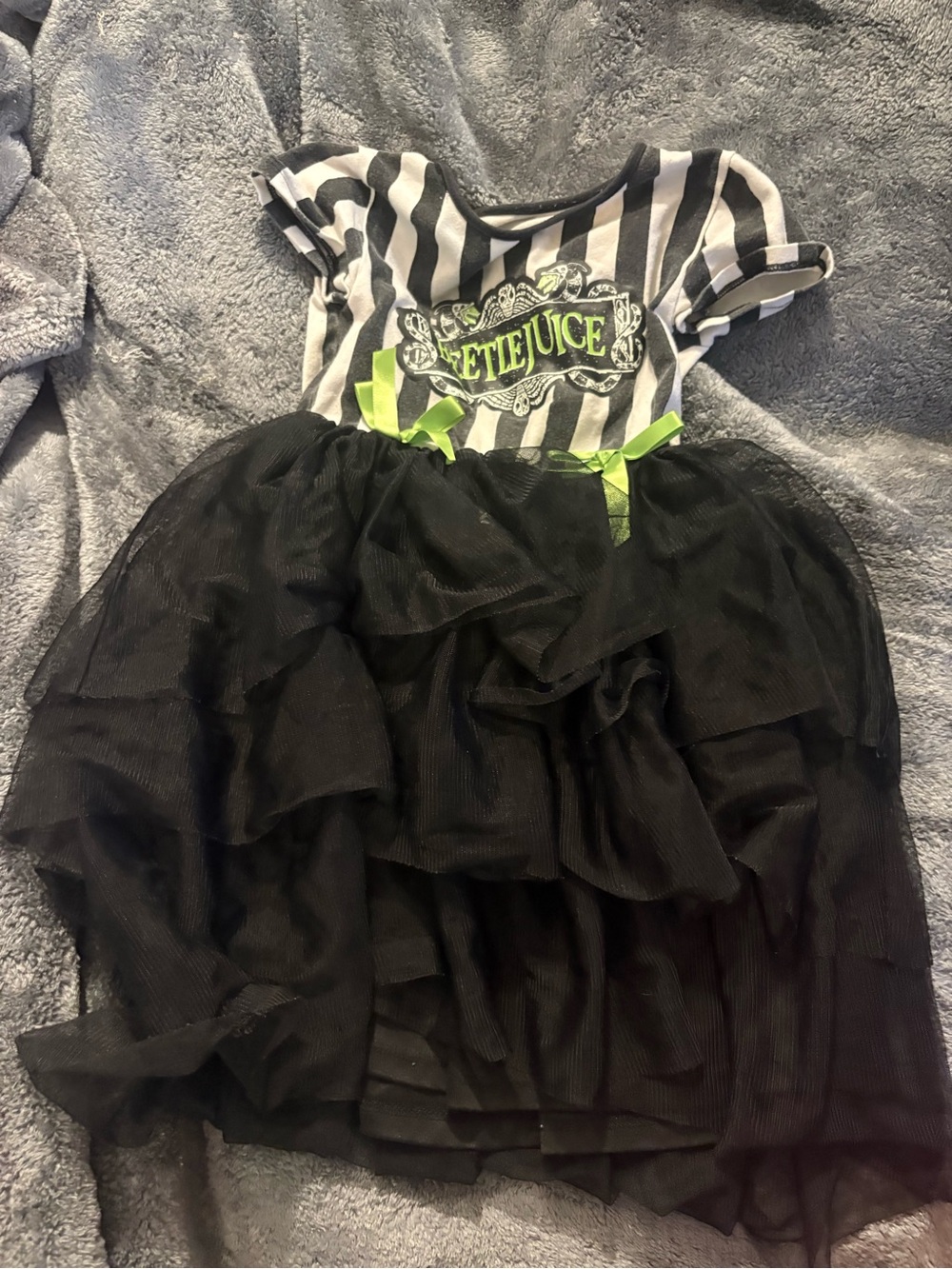 Kids Black & White Tutu Costume Dress